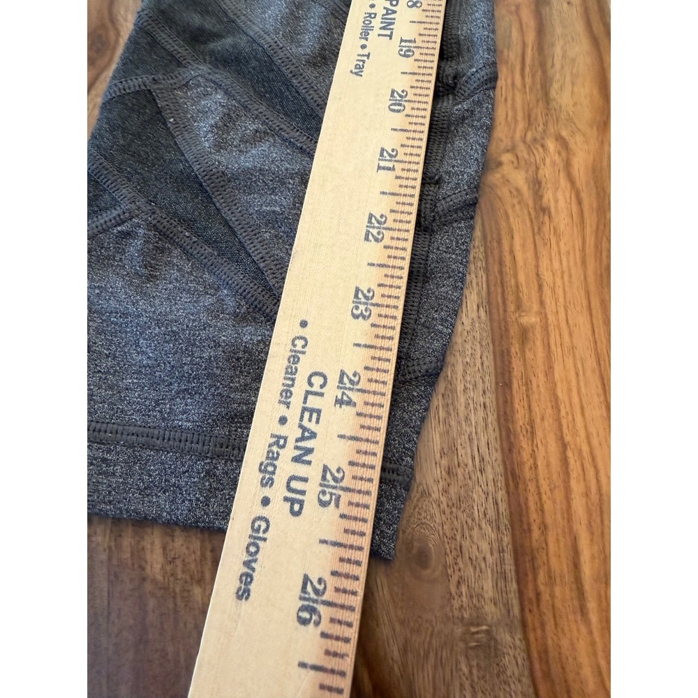 Lululemon Tight Stuff Tight II Heathered Gray Laser Cut Leggings Size 6 - Picture 6 of 8